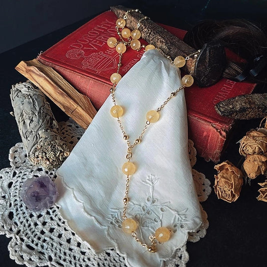 Citrine Lariat Necklace